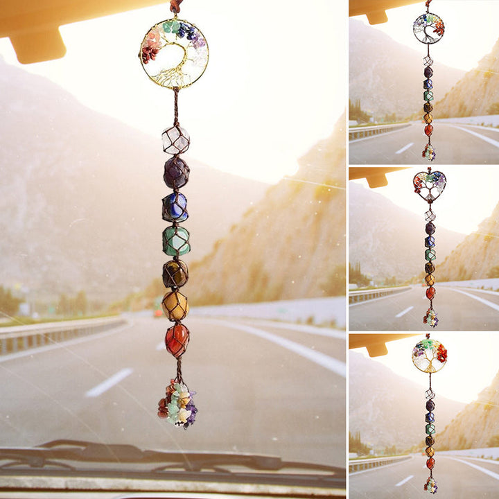 7 Chakra Stein Healing Crystal Tree of Life Dekorasjon | Luvikno