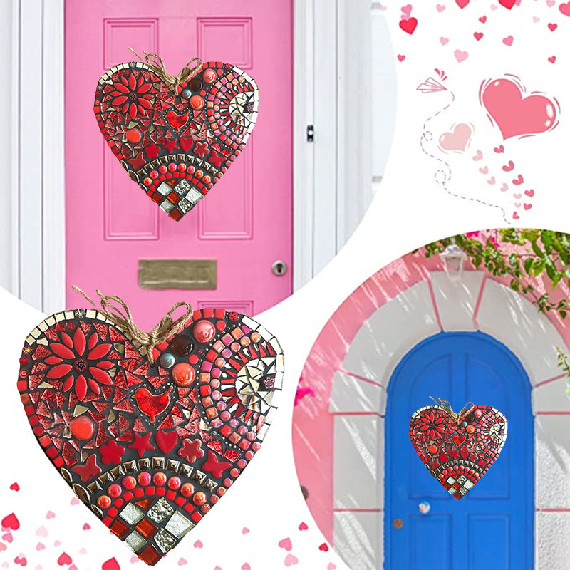 Large Garden Mosaic Heart Decoration | Luvikno