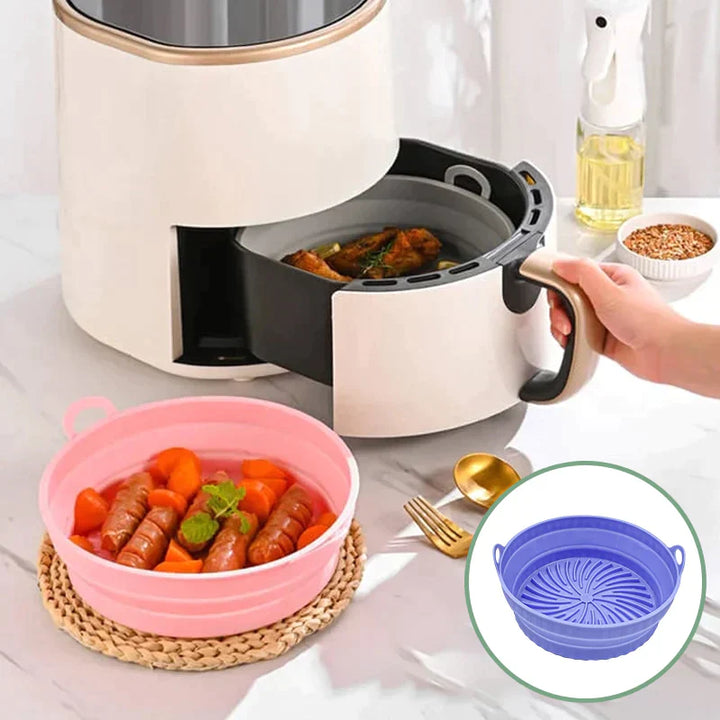 Air Fryer Silikon Grillpanne Gjenvendbar Bakeform | Luvikno