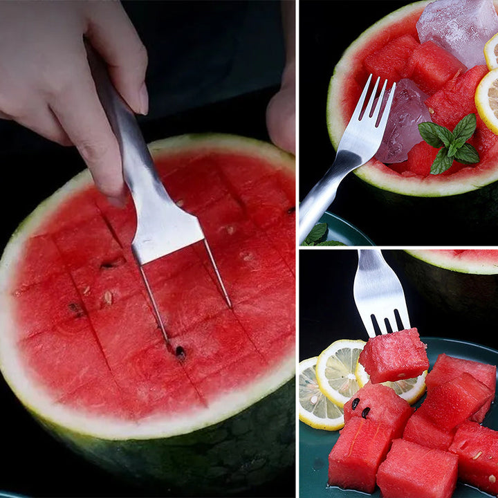 Vannmelon slicer gaffel 2 i 1 | Luvikno