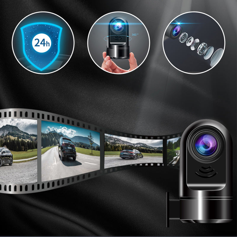 Luvikno | 1080P HD Mini ADAS Dashcam med 360° roterende funksjon