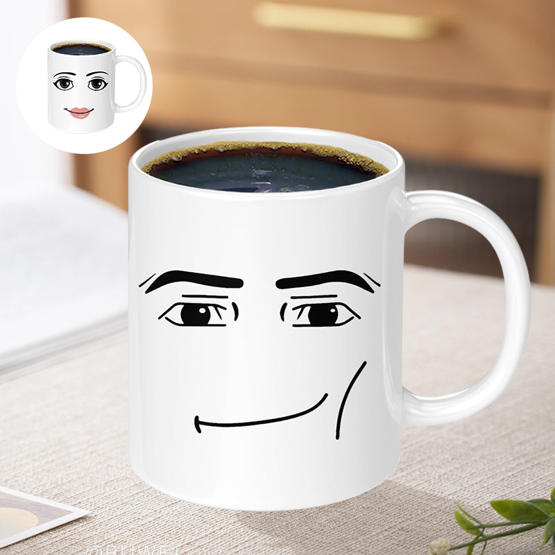 Emoji Printet Keramisk Krus | Luvikno