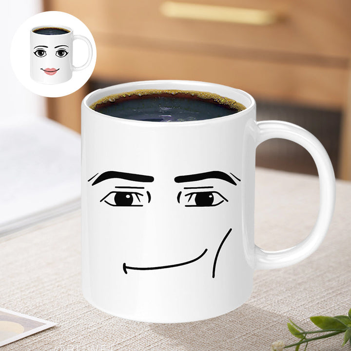Emoji Printet Keramisk Krus | Luvikno