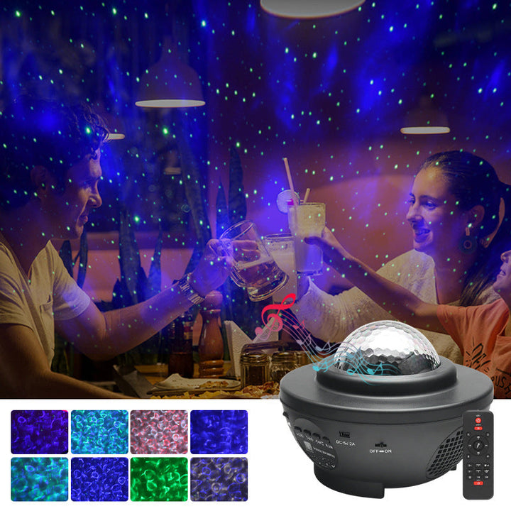 USB-Bluetooth-Musikk Stjerneprosjektor Lys | Luvikno
