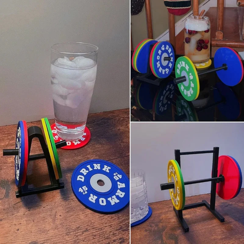 Vektskive Coaster Sett med 4 | Luvikno