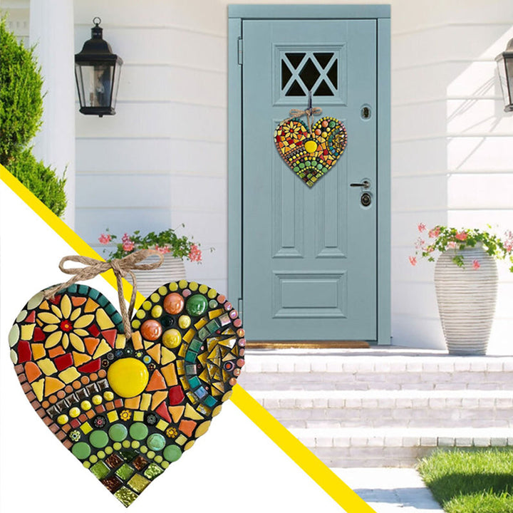 Large Garden Mosaic Heart Decoration | Luvikno