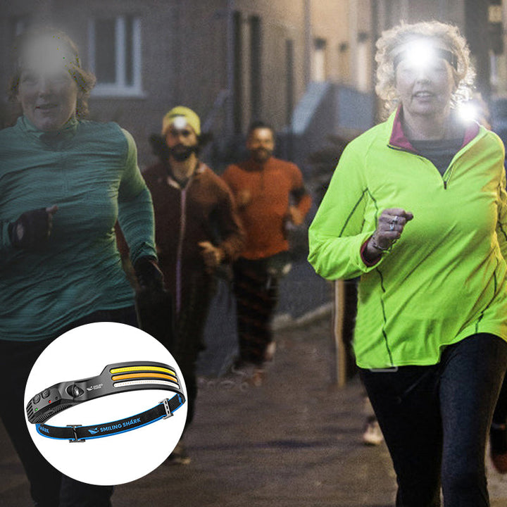 Luvikno | Led USB Oppladbar Kraftig Hodelykt