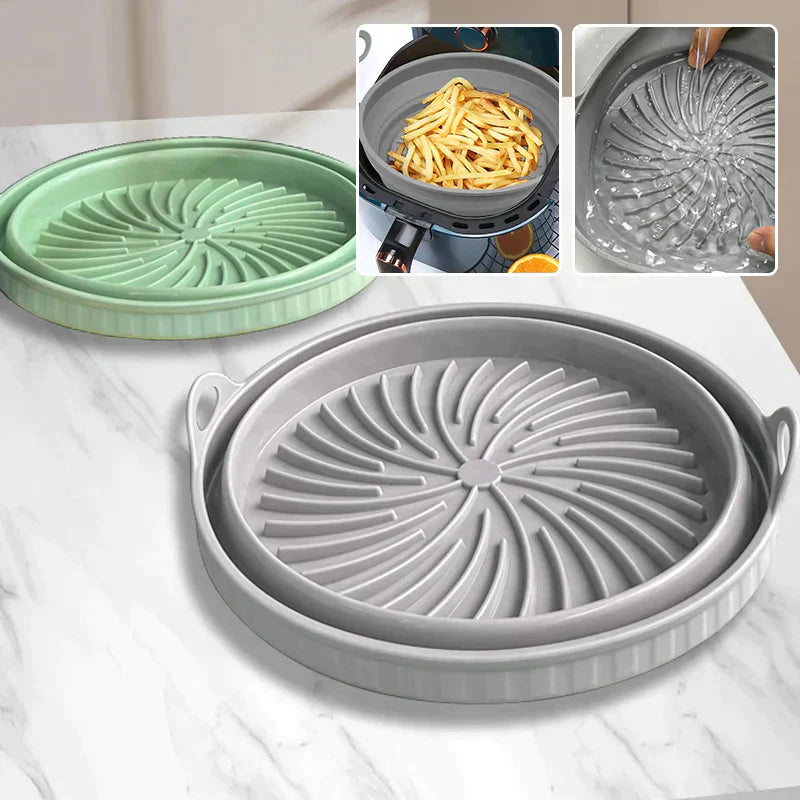 Air Fryer Silikon Grillpanne Gjenvendbar Bakeform | Luvikno