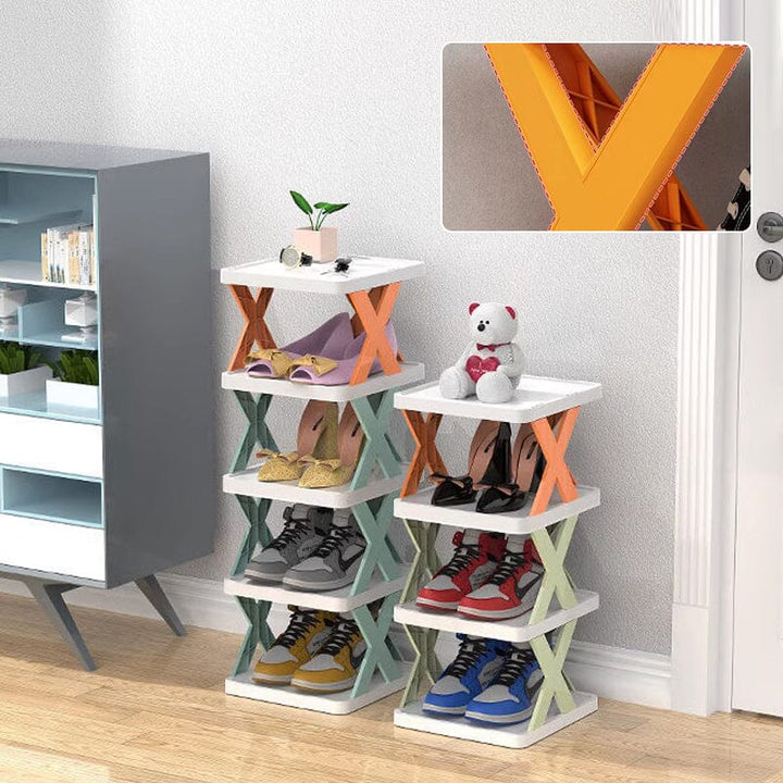 Foldbar Multi-Lags Skoholder, Skoplassering Hylle Organiser | Luvikno