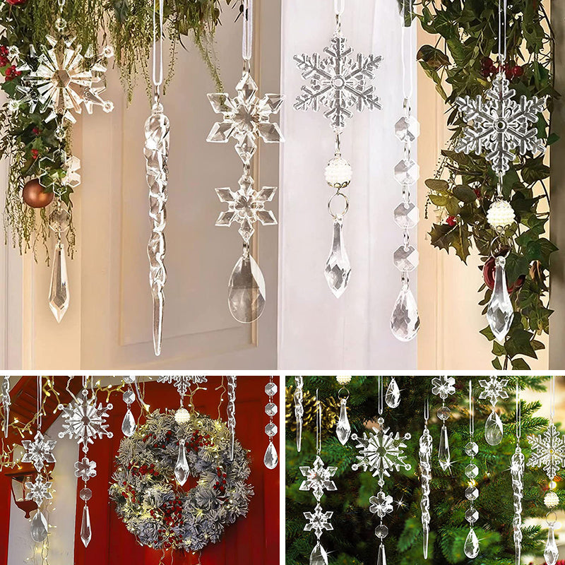 Crystal Christmas Snowflake Decoration | Luvikno