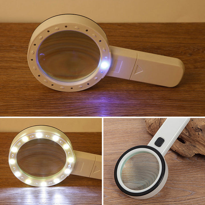Luvikno | 30x optisk forstørrelsesglass med LED lys