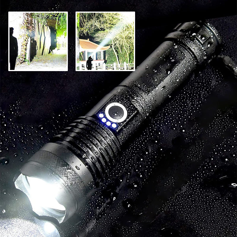 Taktisk oppladbar laser LED lommelykt | luvikno