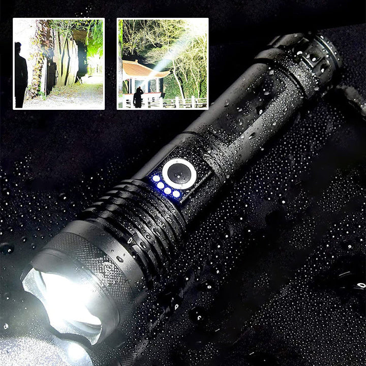 Taktisk oppladbar laser LED lommelykt | luvikno