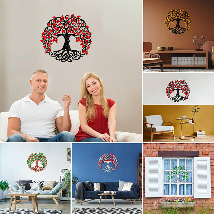 Luvikno | Livets Tre - Metall Trevegg Kunst