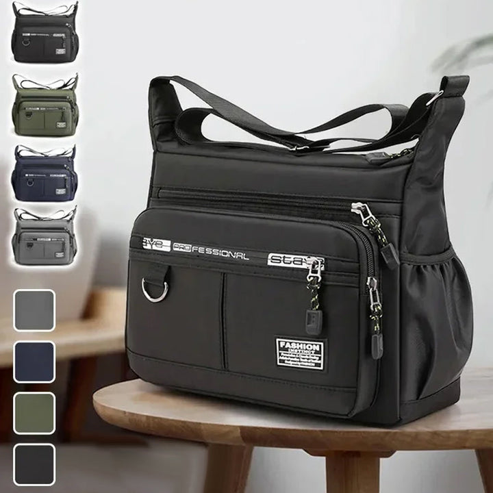 Herre messenger bag med flere lommer | Luvikno