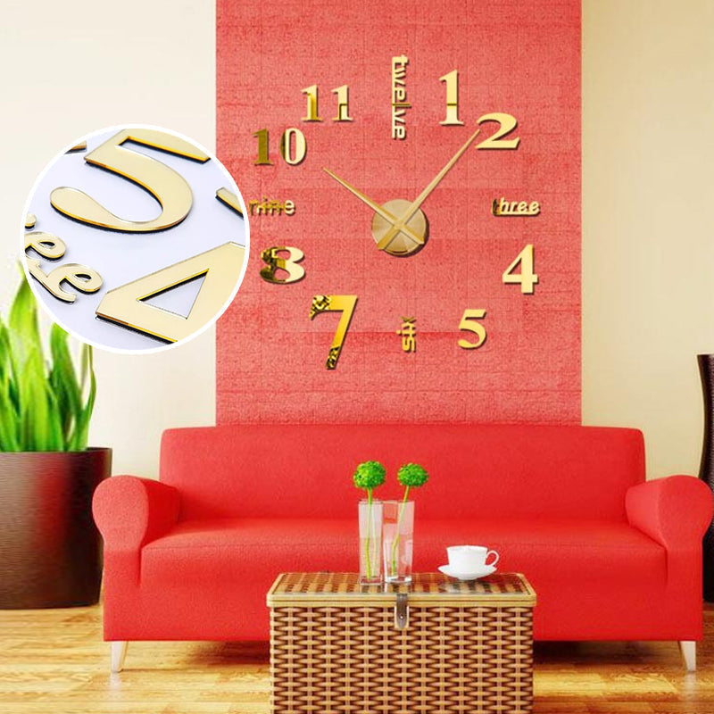 DIY Moderne stansfri veggklokke | Luvikno