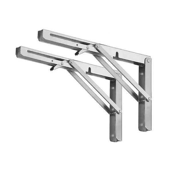 Sammenleggbar brakett | 2 sett tykk rustfritt stål sammenleggbar bordbrakett | Luvikno