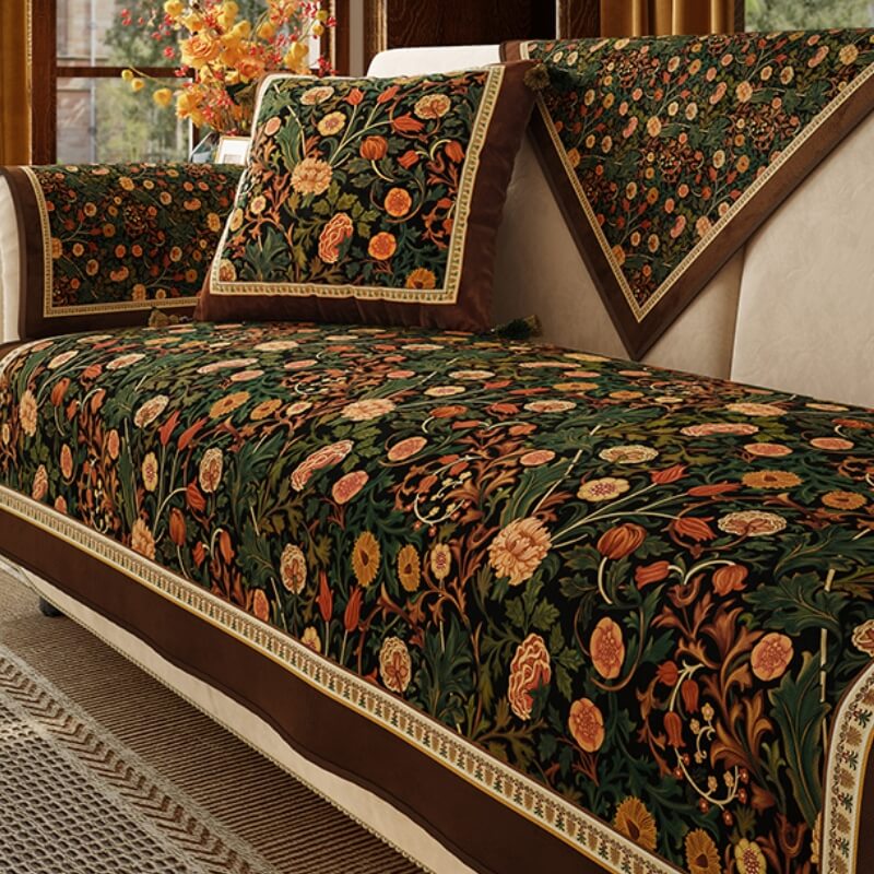 Hage Vintage Luksus Møbel Beskyttende Ikke-Sklisikker Sofa Dekken | Luvikno