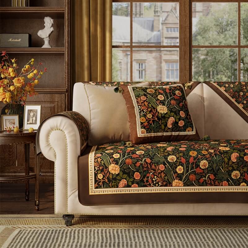 Hage Vintage Luksus Møbel Beskyttende Ikke-Sklisikker Sofa Dekken | Luvikno