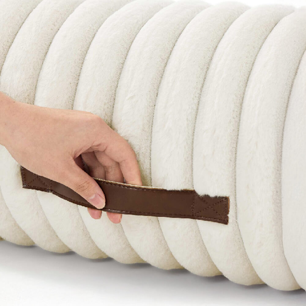 Faux Rabbit Fur Wave Pet Bed Ultimate Comfort Support | Luvikno