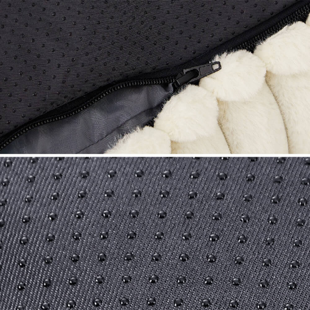 Faux Rabbit Fur Wave Pet Bed Ultimate Comfort Support | Luvikno