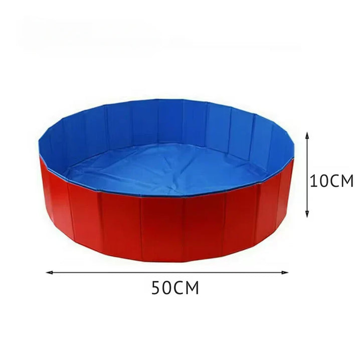 Sammenleggbar PVC hundepool med dreneringsventil Luvikno