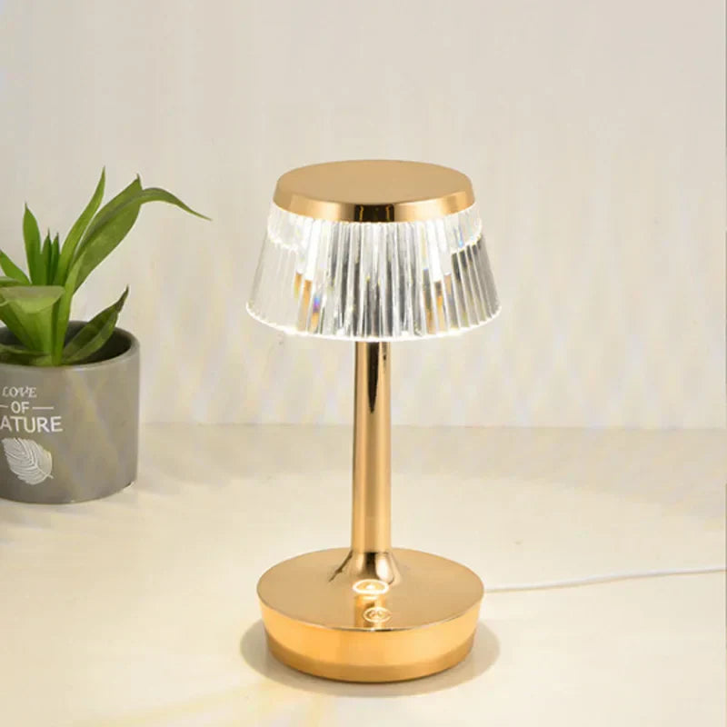 Luvikno | Krystallpendel - Oppladbar Trådløs Bordlampe