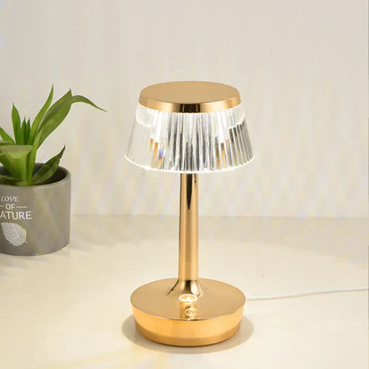 Luvikno | Krystallpendel - Oppladbar Trådløs Bordlampe