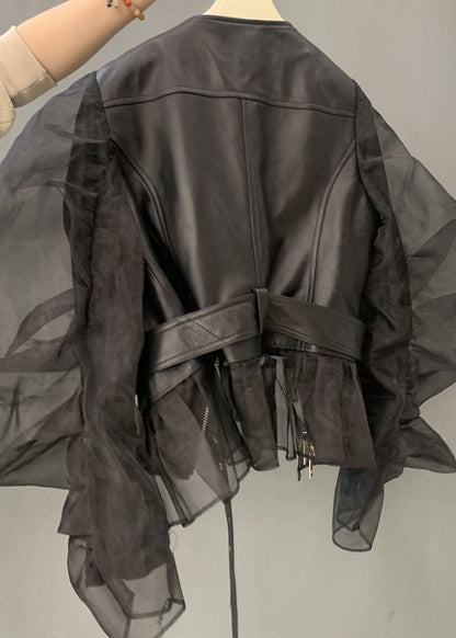 Luvik | Viskoosimainen lämmitysjakku mustilla verkkohihnoilla vuorattu