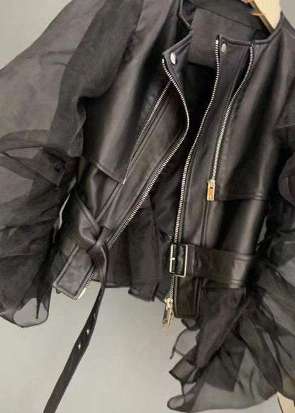 Luvik | Viskoosimainen lämmitysjakku mustilla verkkohihnoilla vuorattu