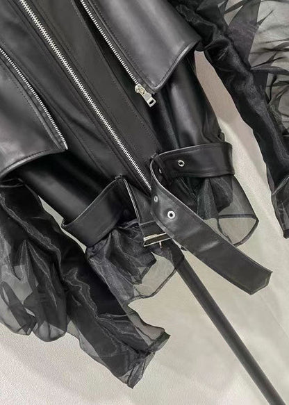 Luvik | Viskoosimainen lämmitysjakku mustilla verkkohihnoilla vuorattu