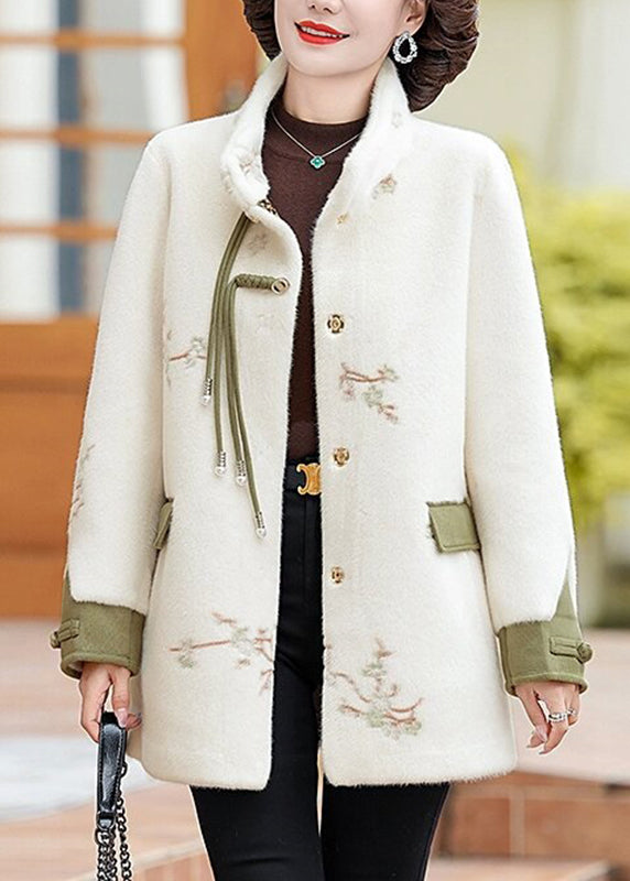Luvik | Grønne bukser Trykt fra mink-sammetjakker Langarmet