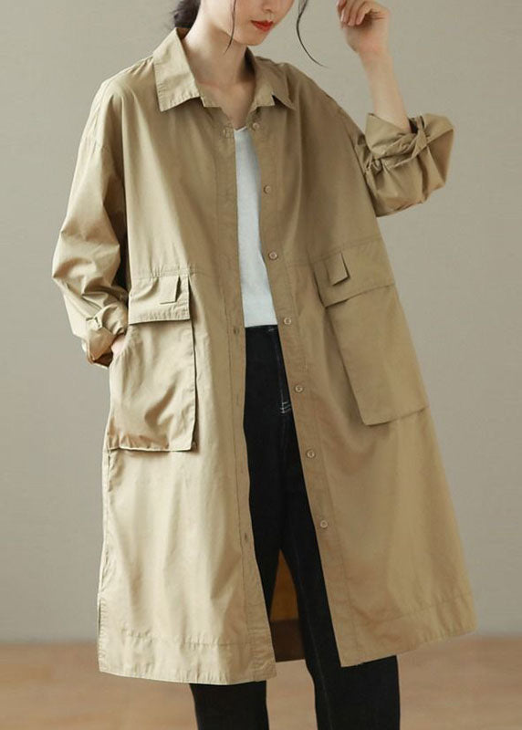 Luvik | Khaki Peter Pan Krage Trench Langermet