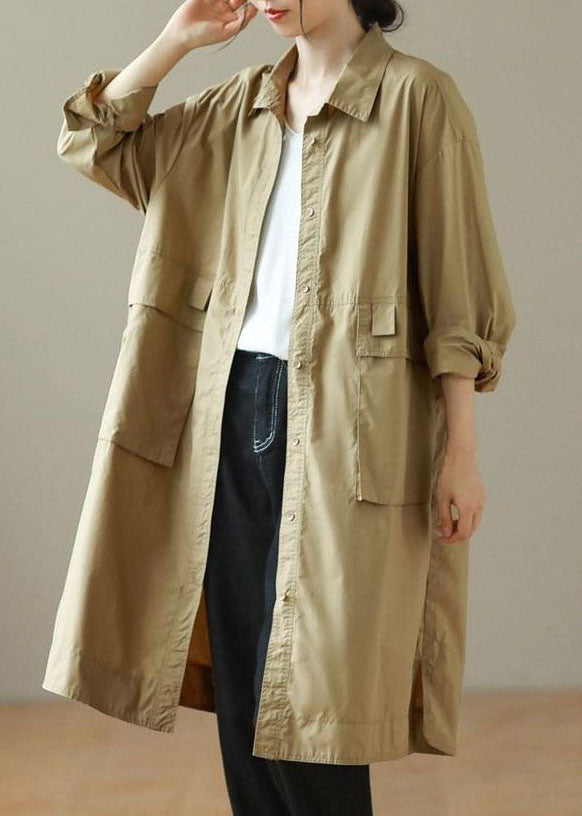 Luvik | Khaki Peter Pan Krage Trench Langermet