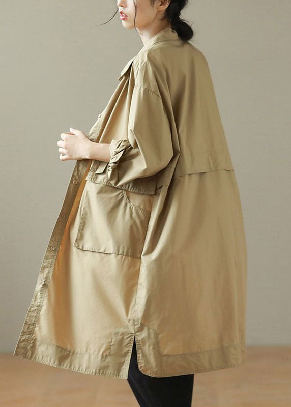Luvik | Khaki Peter Pan Krage Trench Langermet