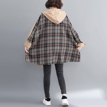 Luvik | ylihankintainen keltainen tilkkutyöhuppari talvitakki naisille