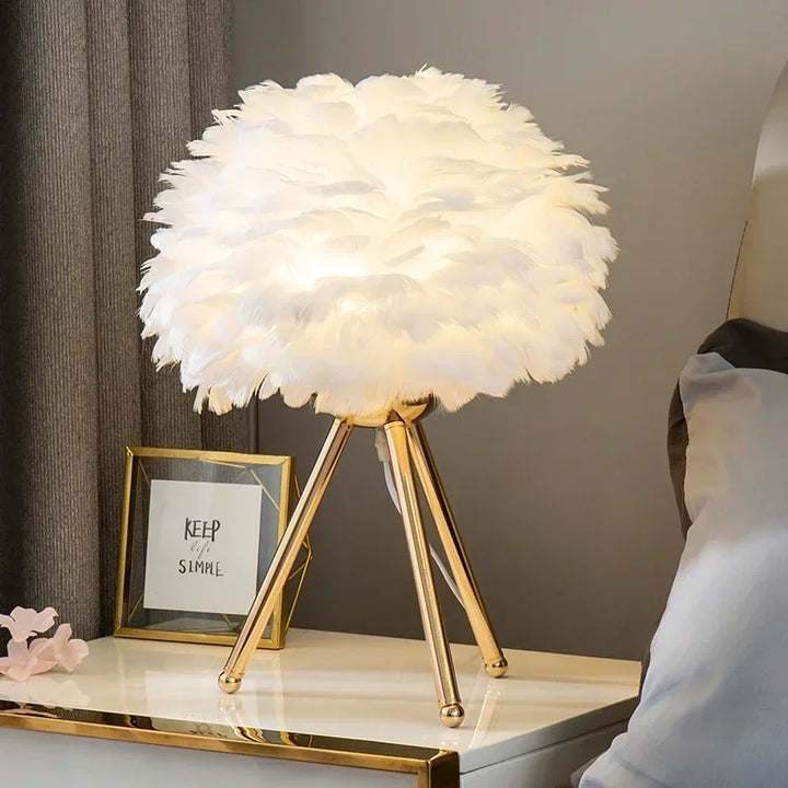 Luvikno | Luksus Gåsedunlampe – Naturlig Elegant Belysning