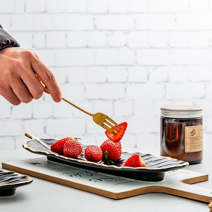 Federkeramik tallerken Luvikno