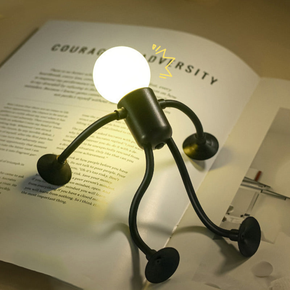 Luvikno | LumiFlex | LED Bordlampe Fleksibel Kreativ Dekorasjon for Stue og Barnerom Energisparende Moderne 4 Farger