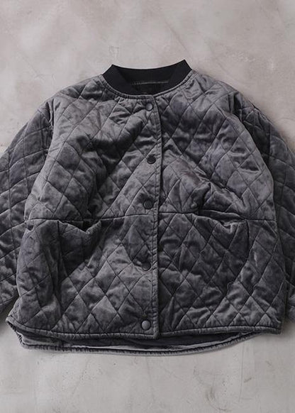 Luvik | talvivaatteet harmaat suuret koot takit & viitat O-Boot paksut ulkovaatteet