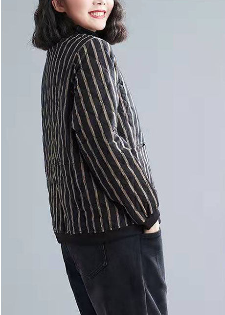 Luvik | Puuvillaiset raitatakit, joissa on pitkähihaiset vetoketjulliset taskut