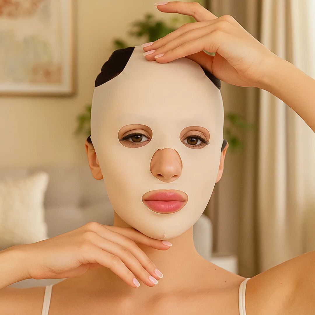 FirmLift | Anti‑Wrinkle Face Lift Mask – Reusable Compression – Soft Ergonomic Fit – Overnight Firming & Tightening for Mature Skin Luvikno