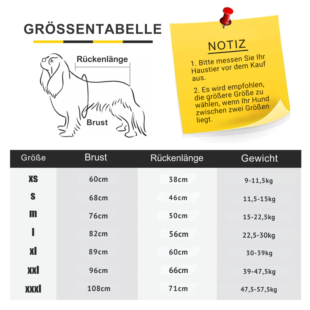 Varmere Hundepysjamas for vinteren fluffy og stretchable Luvikno