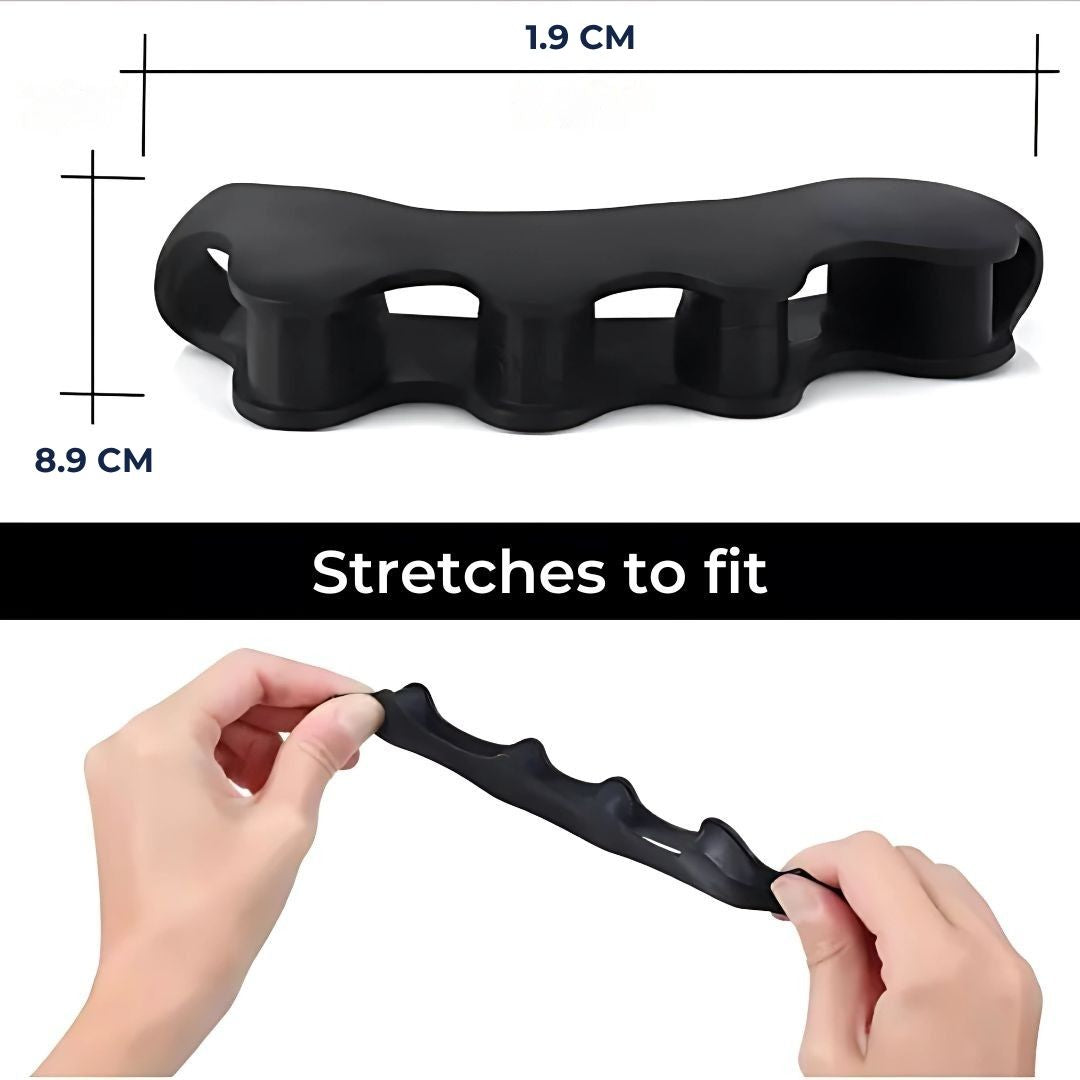 FlexAlign Tå Separator | Tå Justering og Smertelindring – Ideell for Hallux Valgus - Overlappende Tær - og Fot Komfort Luvikno