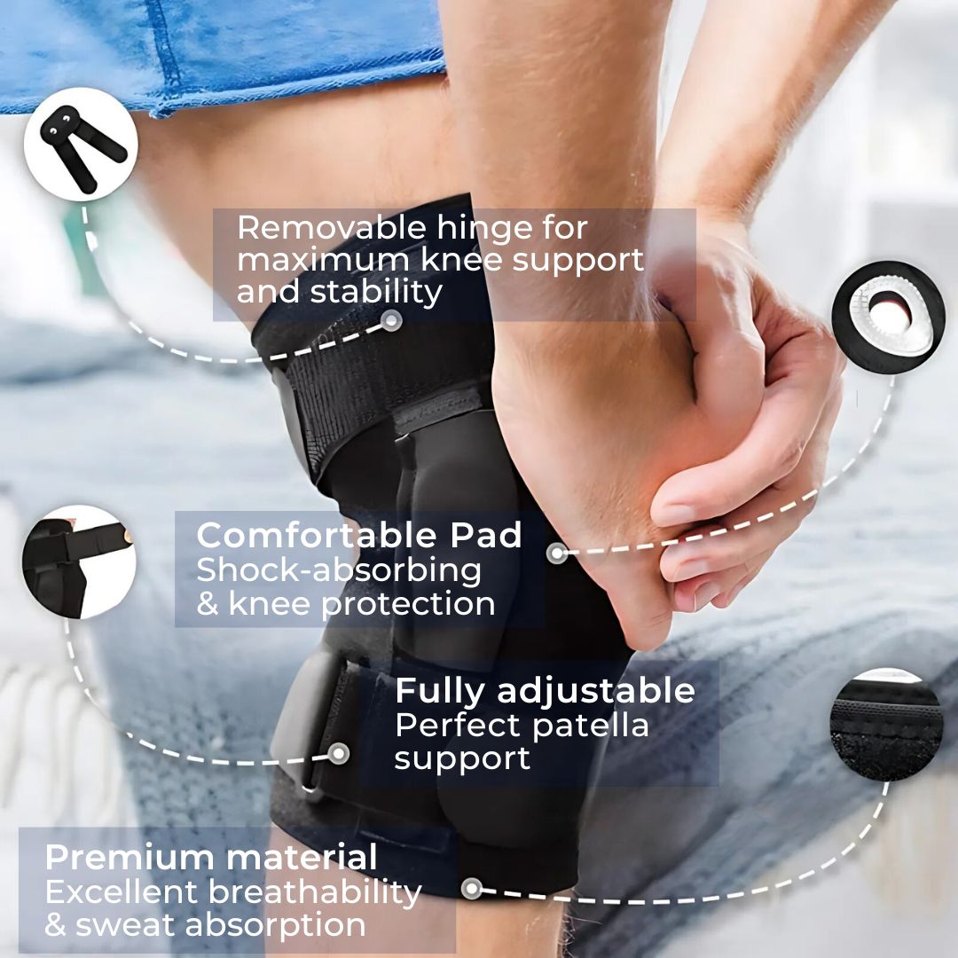 FlexGuard ACL Kneebind | Kneestøtte - Knestabilitet - Reduserer smerte og hevelse - Begrenset bevegelse - Beskytter kneet - Forbedrer restitusjon Luvikno