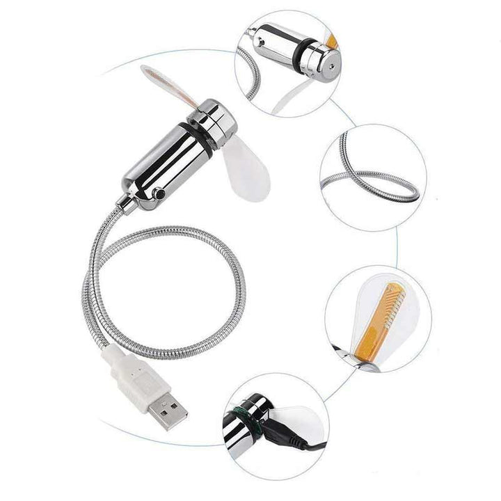 Fleksibel USB-vifte | Luvikno