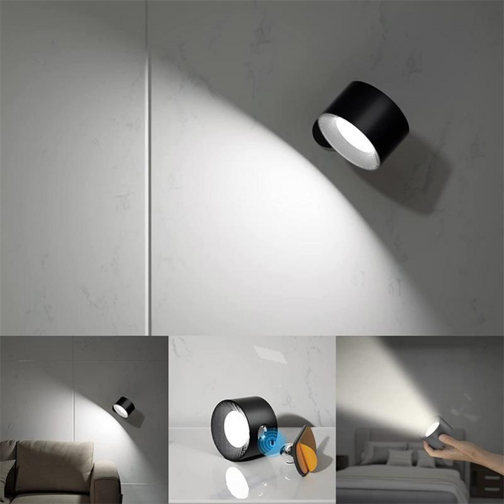 Luvikno | Flexilight Trådløs Vegglampe Berøring 360 Rotasjon