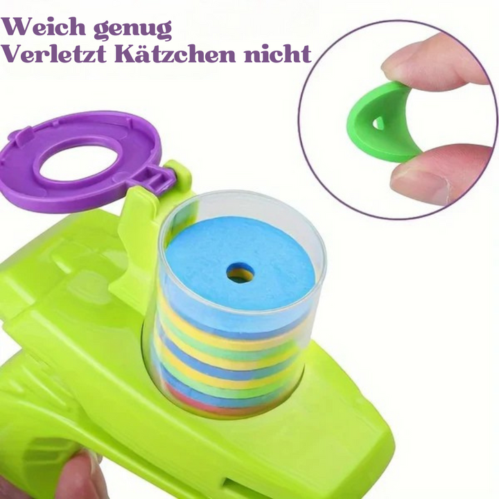Interaktiv diskkannon for katter Luvikno