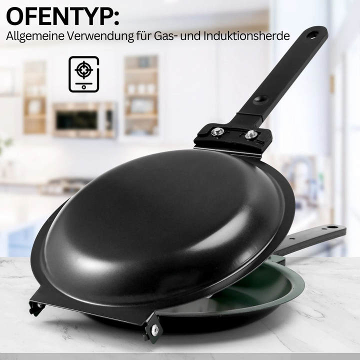 Luvikno | Dobbeltsidig Non-Stick Stekepanne - FlipMaster
