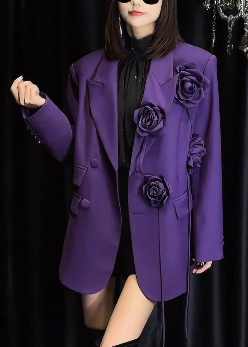 Luvik | Lilas Col Peter-Pan Napit Spandex Takit